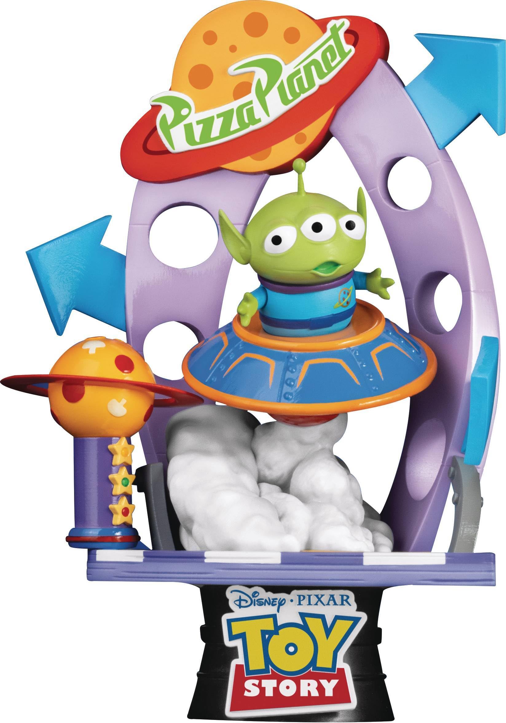 ACTION FIGURE - 84260 DISNEY PIXAR - TOY STORY - D-STAGE STATUE - ALIENS RACINGCAR 16CM