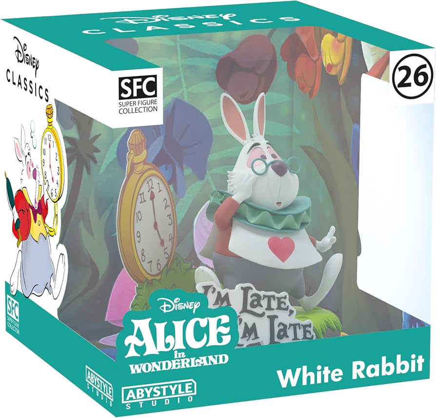 ACTION FIGURE - ABYFIG041 DISNEY - SUPER FIGURE COLLECTION - WHITE RABBIT - STATUA 12CM