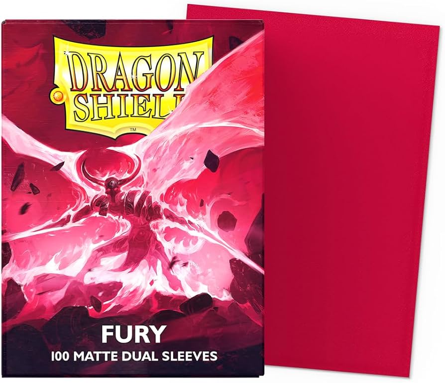 TCG - DRAGON SHIELD DUAL MATTE - 100 STANDARD SLEEVES - FURY