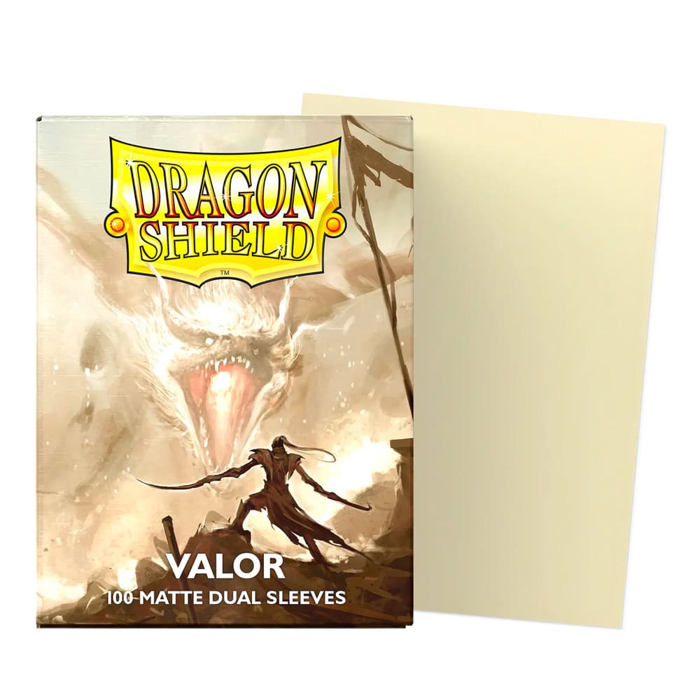 TCG - DRAGON SHIELD DUAL MATTE- 100 STANDARD SLEEVES - VALOR
