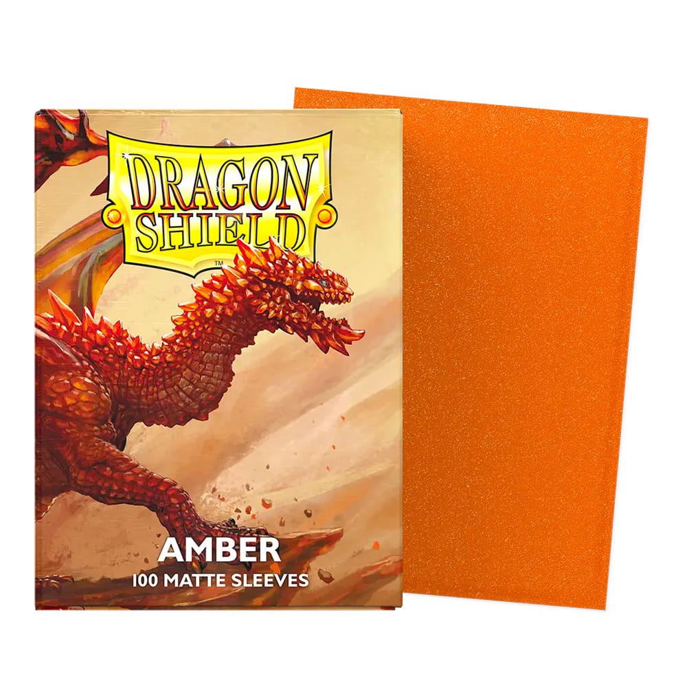 TCG - DRAGON SHIELD MATTE AMBER - 100 STANDARD SLEEVES
