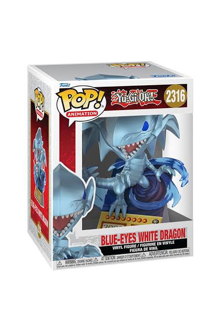 FUNKO POP PREMIUM - YU-GI-OH! S8 VINYL FIGURE 2316 BLUE-EYES WHITE DRAGON 9CM