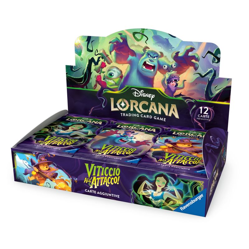 TCG - LORCANA - BOX 24  BUSTE-VITICCIO ALL'ATTACCO - ITA