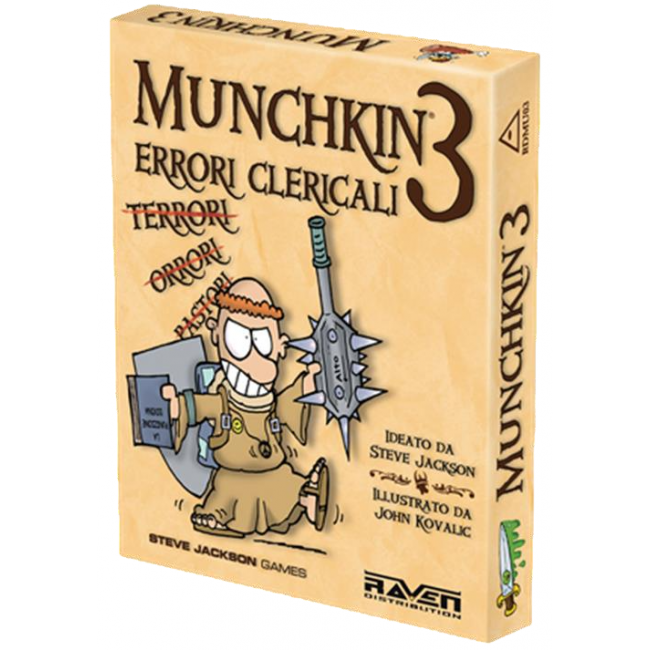 BOARDGAMES - MUNCHKIN 3 - ERRORI CLERICALI - NUOVA ED.