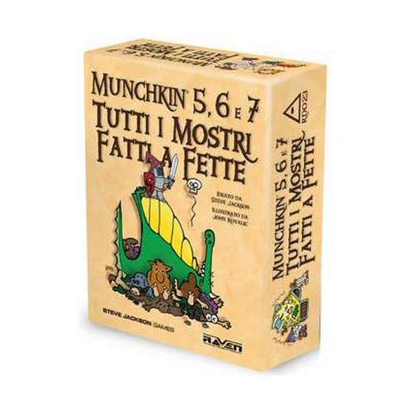 BOARDGAMES - MUNCHKIN 5, 6 E 7 TUTTI I MOSTRI FATTI A FETTE - EDIZIONE ITALIANA