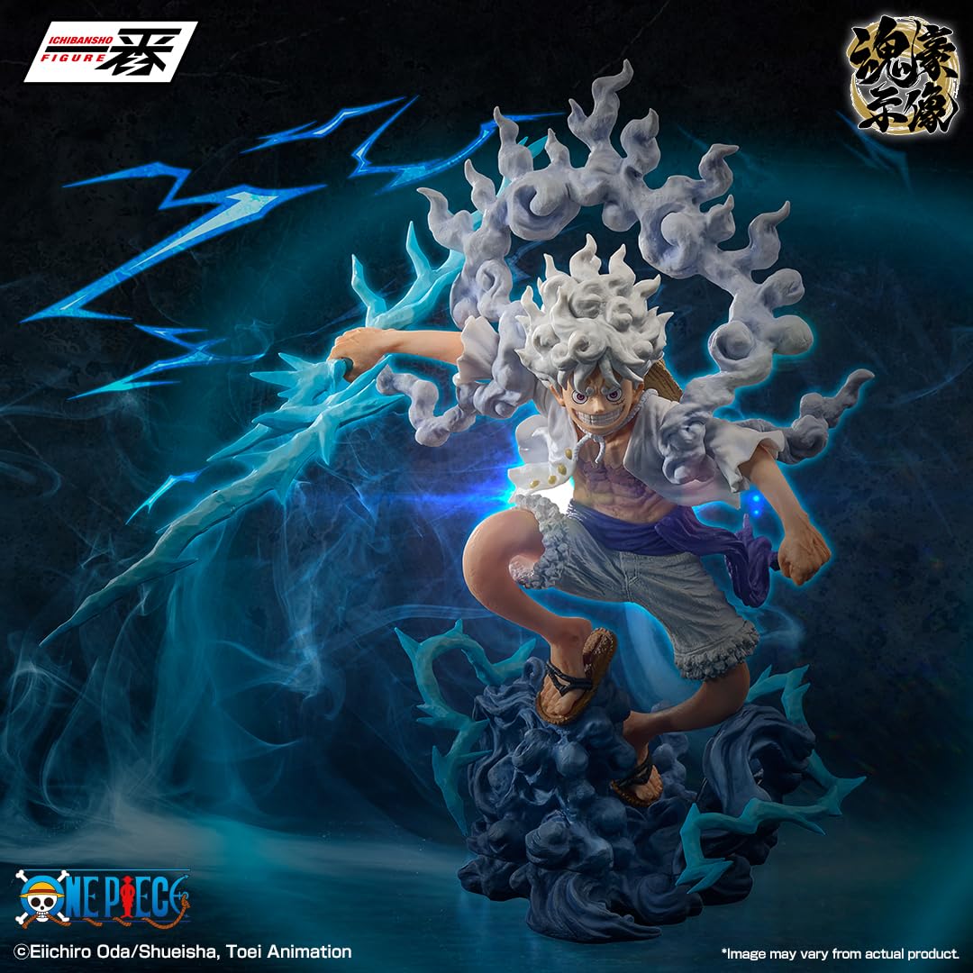 ACTION FIGURE - ONE PIECE - ICHIBANSHO FIGURE FROM ICHIBANSHO - EX DEVILS VOL.3 - MONKEY.D.LUFFY GEAR 5 - STATUA 22CM