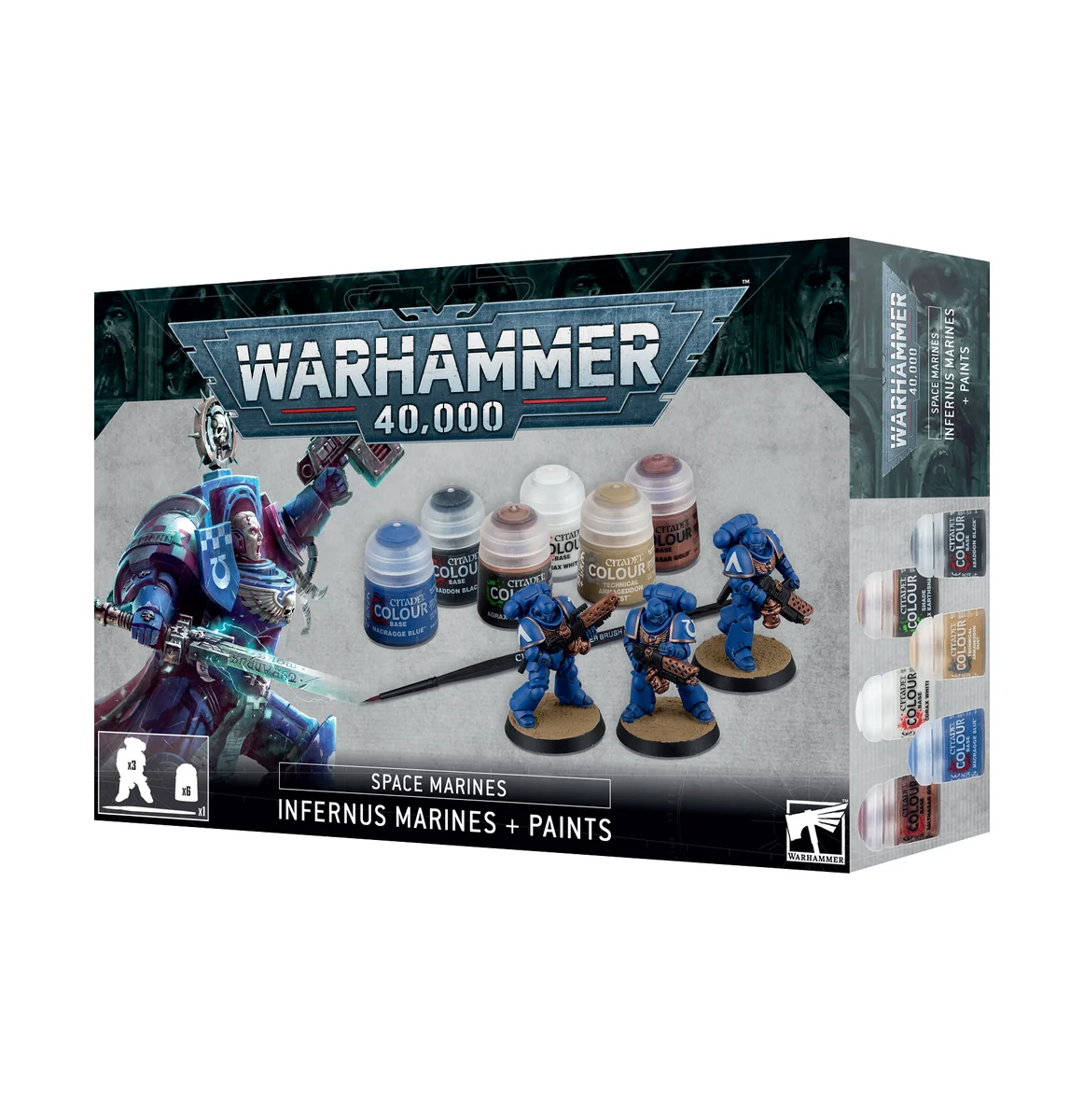 WARHAMMER 40K INFERUS MARINES + PAINTS