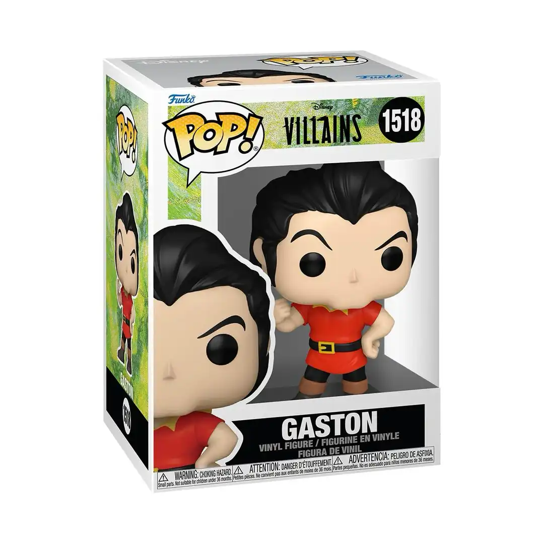 FUNKO POP - DISNEY: VILLAINS VINYL FIGURE 1518 GASTON 9CM