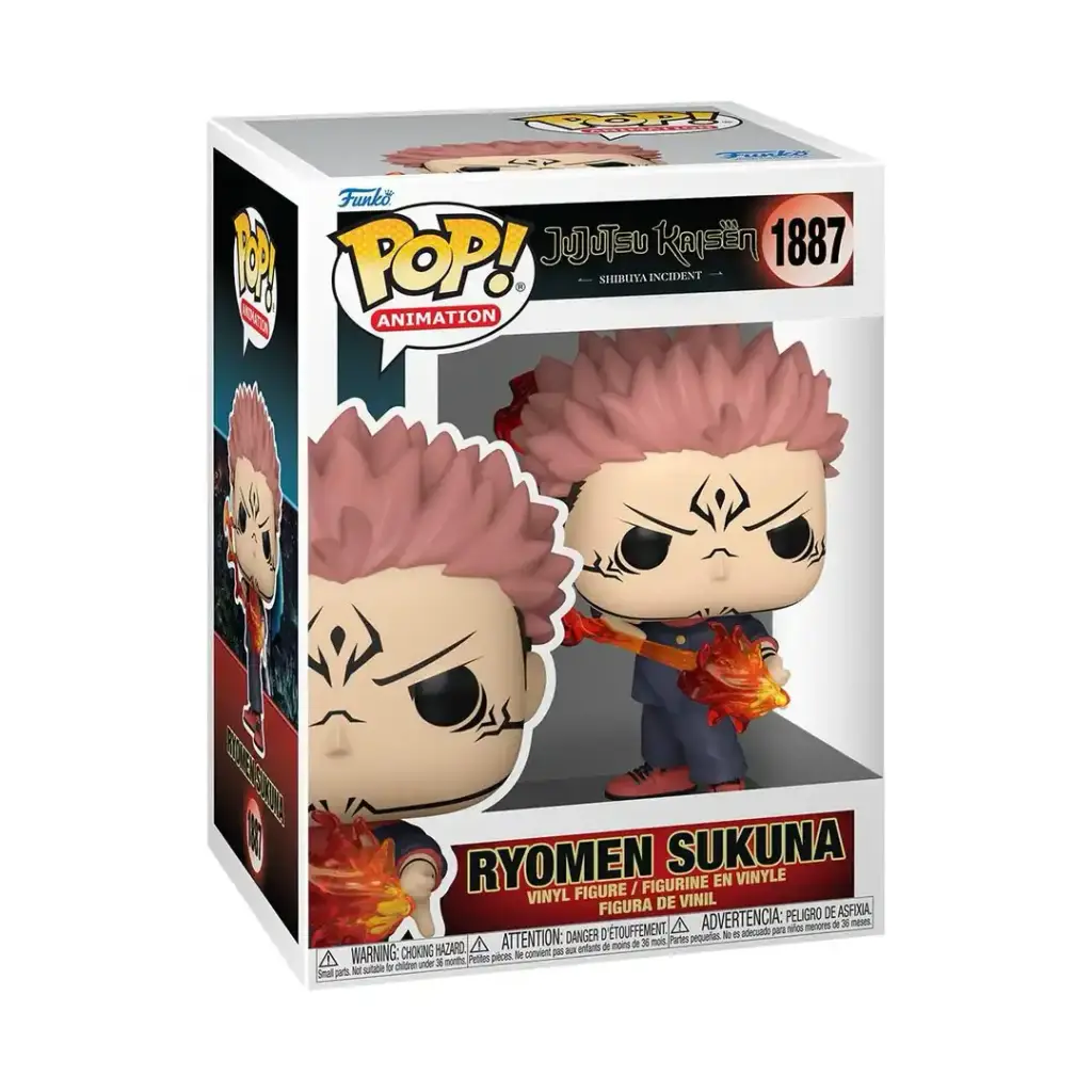 FUNKO POP - JUJUTSU KAISEN VINYL FIGURE 1887 SUKUNA (FIRE ARROW) 9CM