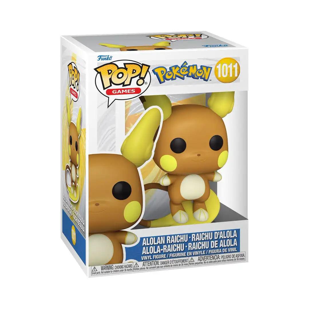 FUNKO POP - POKEMON - VINYL FIGURE 1011 RAICHU (ALOLAN) (EMEA) 9CM